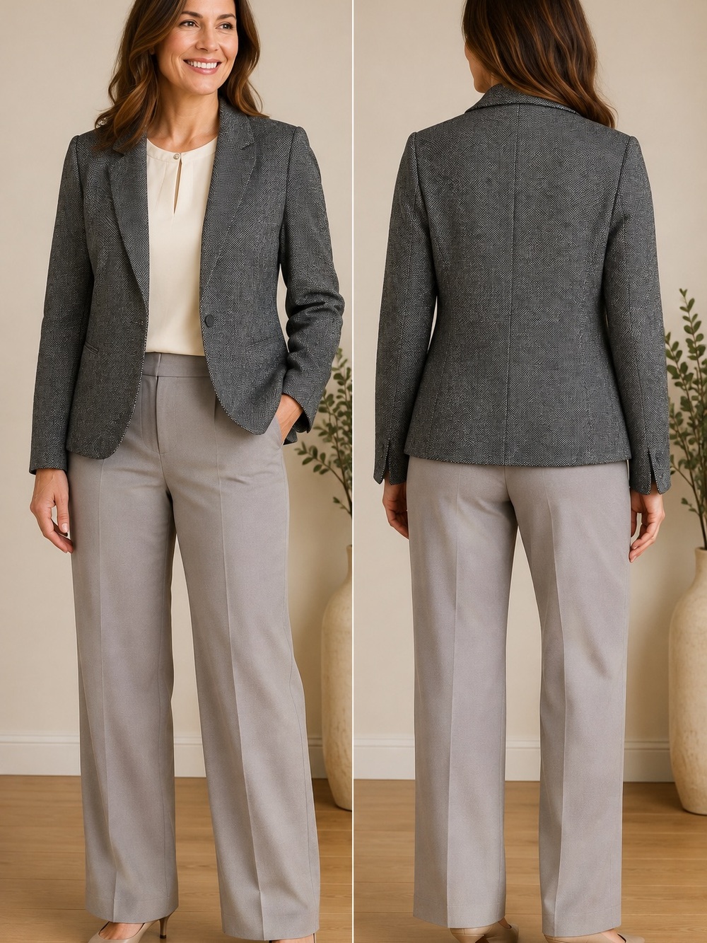 LOFT Petite Wool Blend Open Front
Blazer Size 12P